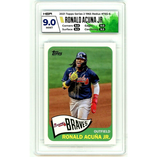 2021 Topps 1965 Topps Redux Ronald Acuna Jr #T65-6 HGA 9 MINT