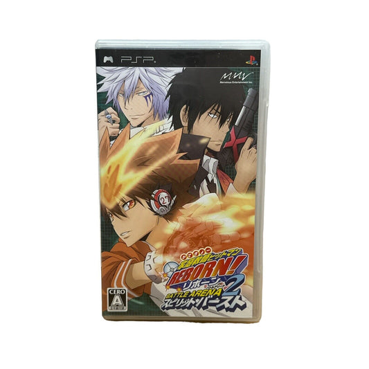 Katekyoo Hitman Reborn! Battle Arena 2 Spirits Burs PSP Japan Import