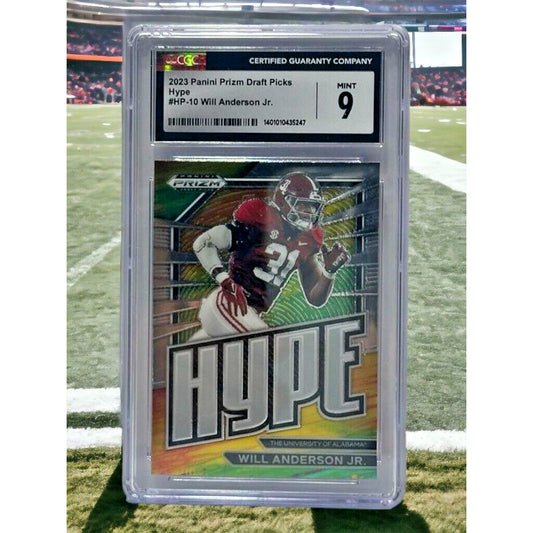 2023 Panini Prizm Draft Picks Hype Will Anderson Jr #HP-10 CGC 9 Mint Rookie RC