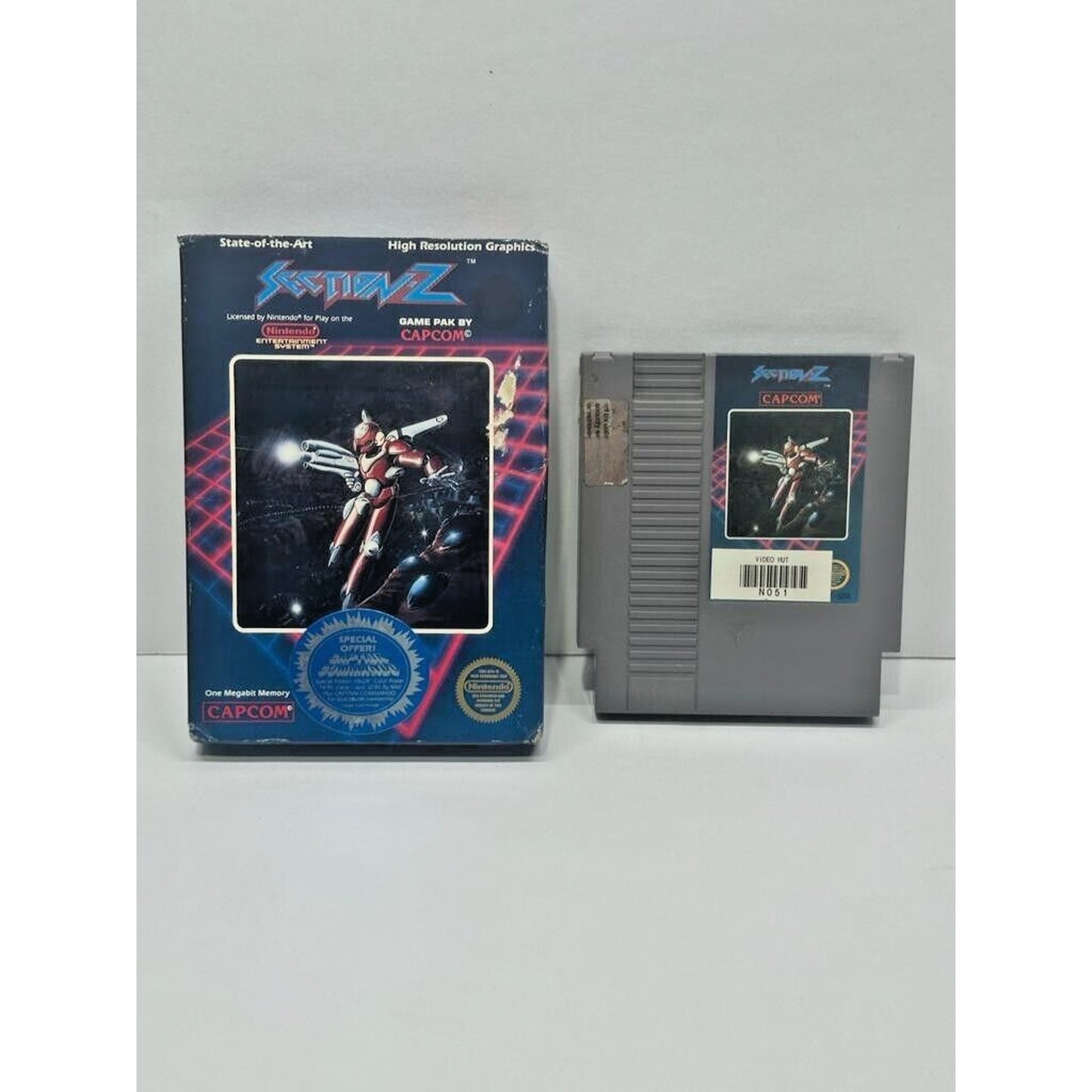 Section-Z for the Nintendo (NES) Game & Box TESTEC 5-Screw