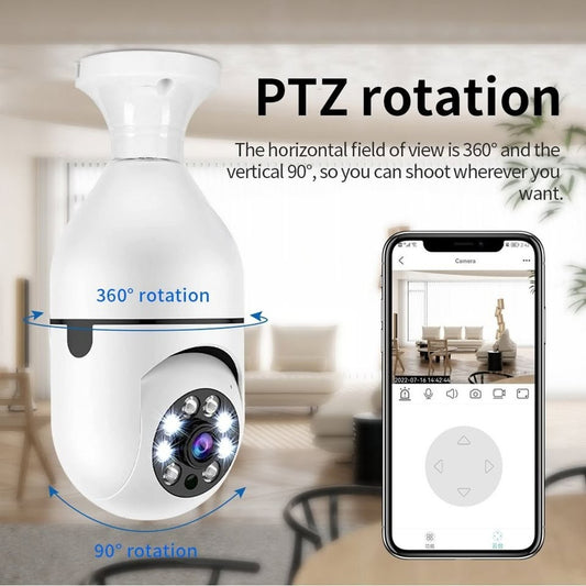 Wifi Bulb Camera PTZ