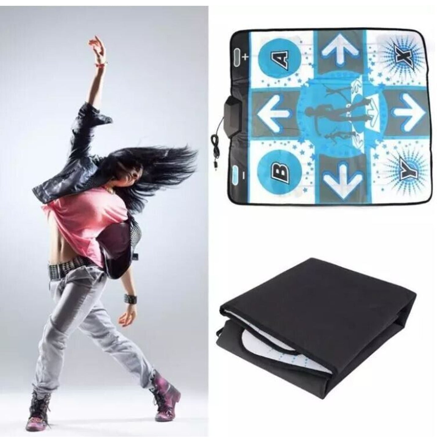 Wii Dance Revolution DDR Wii Dance Pad Mat 2 PACK