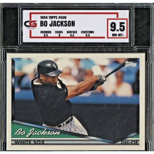 1994 Topps #500 Bo Jackson Chicago White Sox CG 9.5 NM-MT+