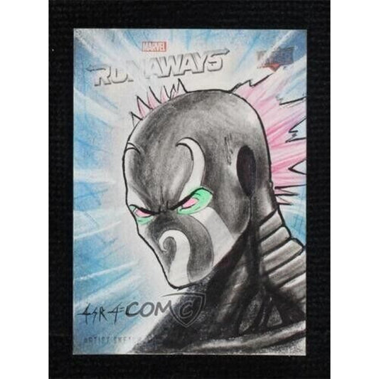 2020 Upper Deck Marvel Runaways Sketch 1/1 Israel Arteaga Auto