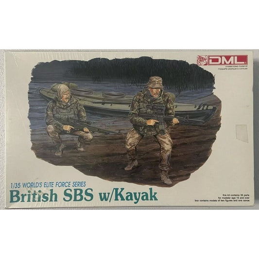 1994 DML British SBS w/ Kayak 1/35 Plastic Model Kit Sealed 3023 H07P