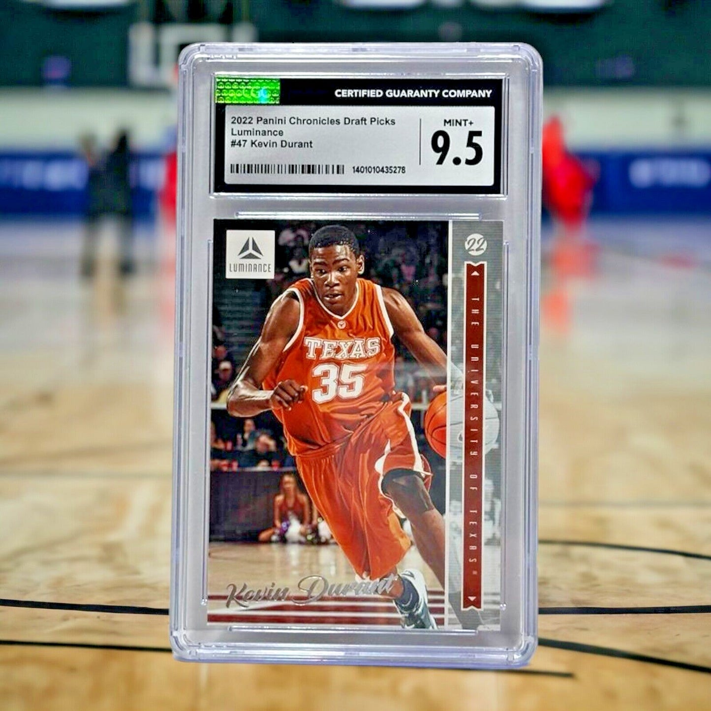 2022-23 Panini Chronicles Draft Picks Luminance Kevin Durant #47 CGC 9.5 Mint+