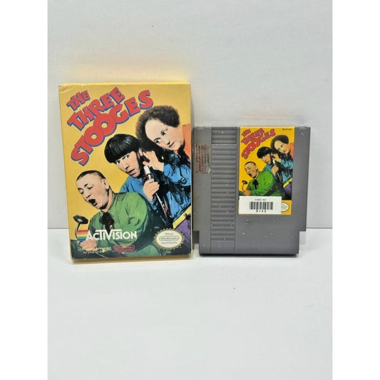 The Three Stooges NES Nintendo Authentic Game & Box TESTED