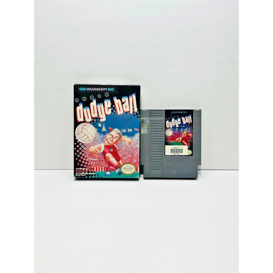 Super Dodgeball (Nintendo) NES Game and Box TESTED