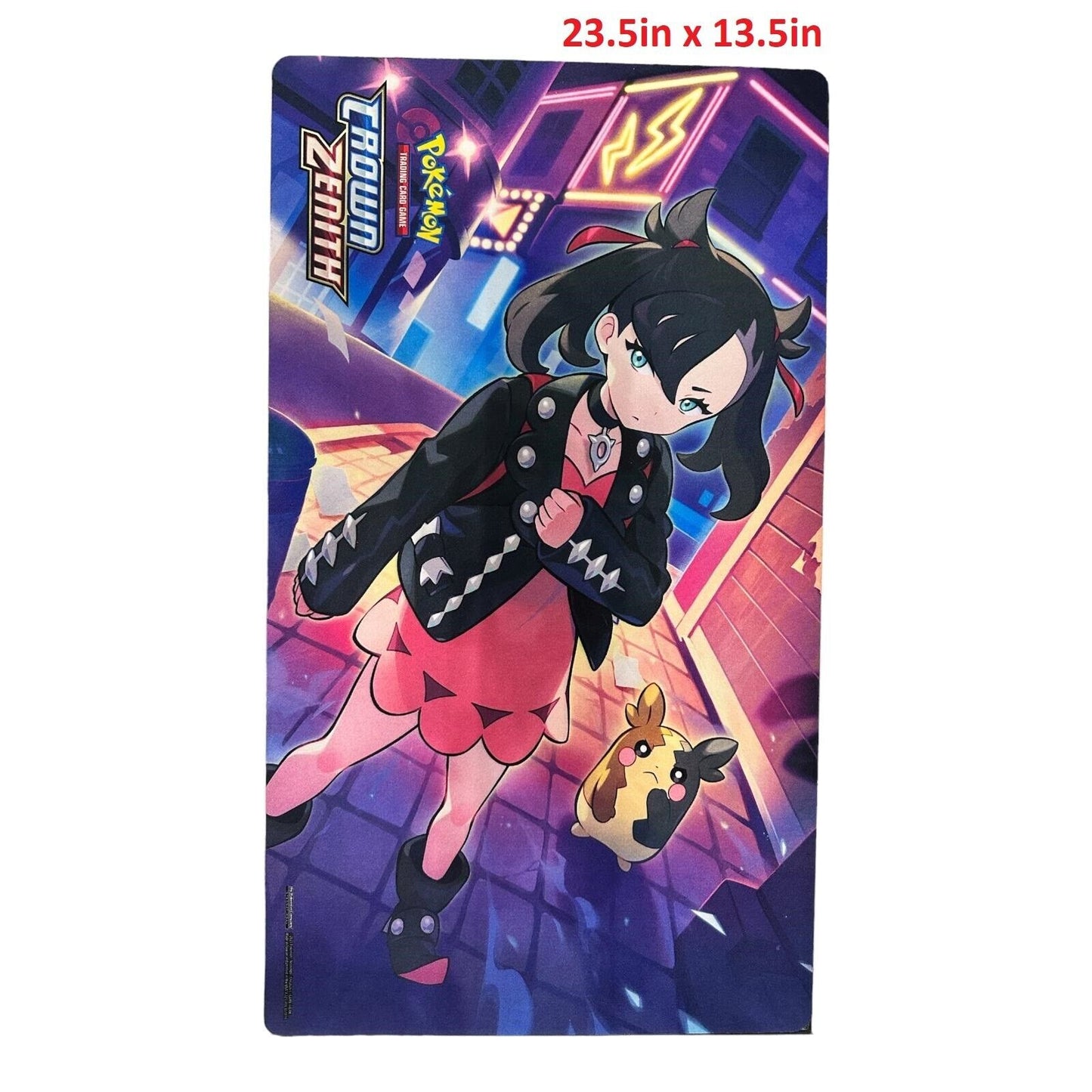 Pokemon TCG CROWN ZENITH Premium Playmat Marnie & Morpeko