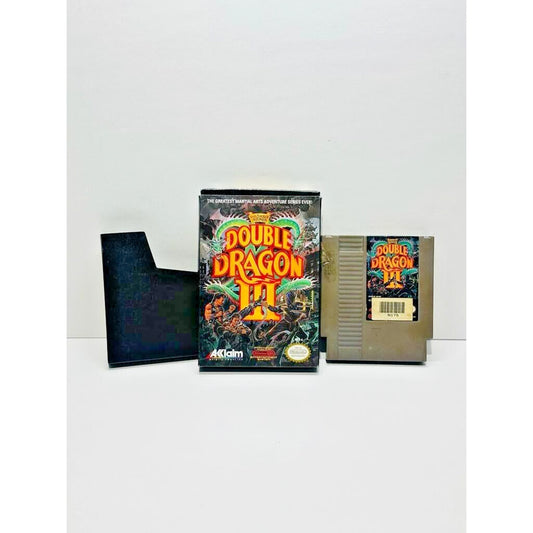 Double Dragon III The Sacred Stones Nintendo NES Game and Box TESTED