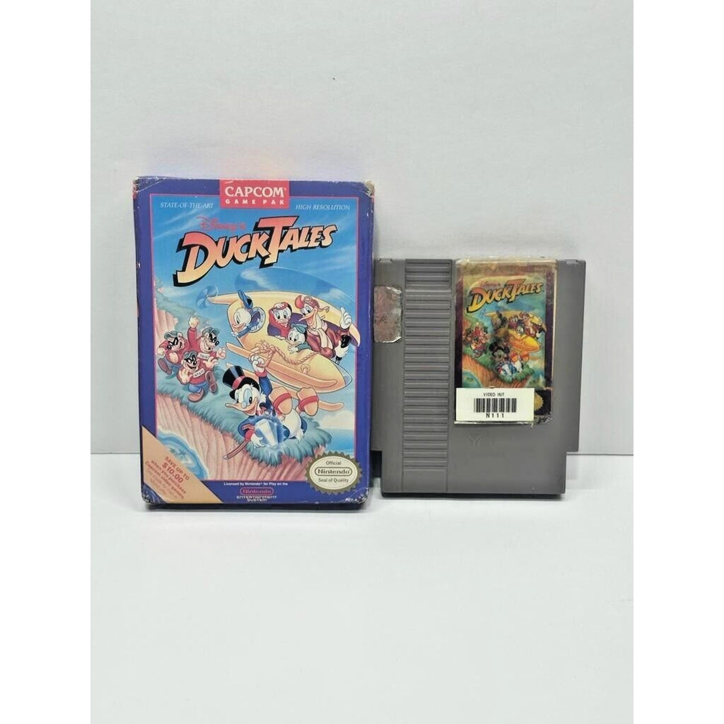 Disney's Duck Tales 1 (Nintendo, NES) TESTED GAME & BOX