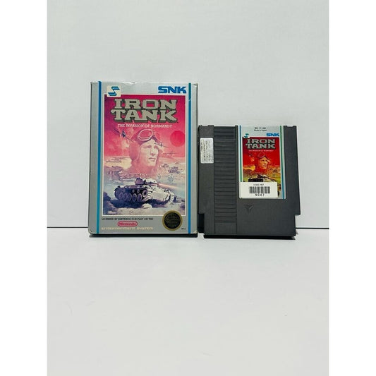 Iron Tank: The Invasion of Normandy Authentic Nintendo NES Game and Box TESTED