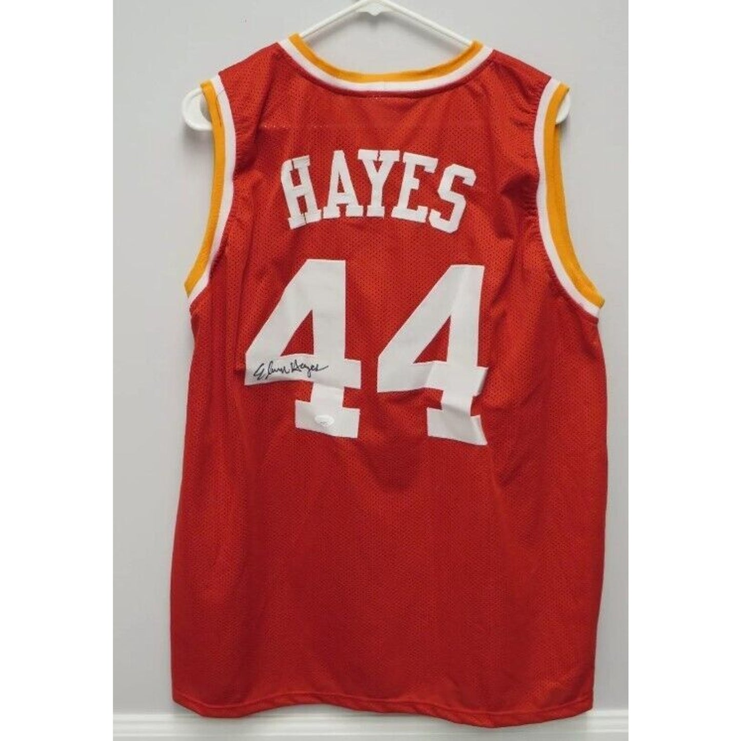 ELVIN HAYES BIG E AUTOGRAPHED SIGNED CUSTOM HOUSTON ROCKETS JERSEY JSA