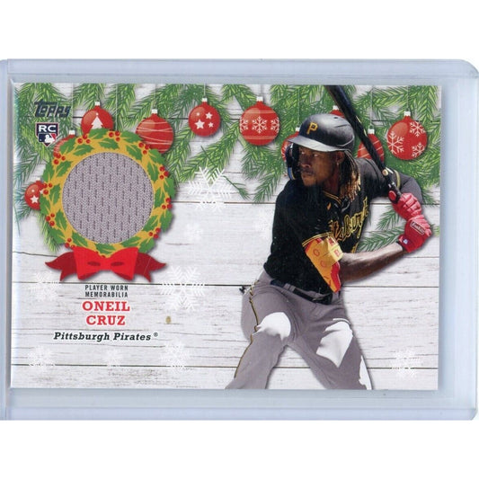 2022 TOPPS WALMART HOLIDAY MEGA ONEIL CRUZ RC PATCH PITTSBURGH PIRATES