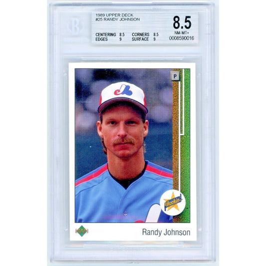 1989 Upper Deck Randy Johnson #25 BGS 8.5 Rookie RC HOF