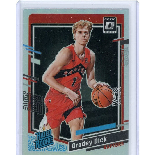 2023-24 Panini Donruss Optic Gradey Dick #212 Rated Rookie Holo Prizm Silver