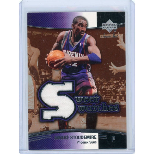 2004-05 UPPER DECK SWEET SHOT AMARE STOUDEMIRE GAME USED PATCH SUNS