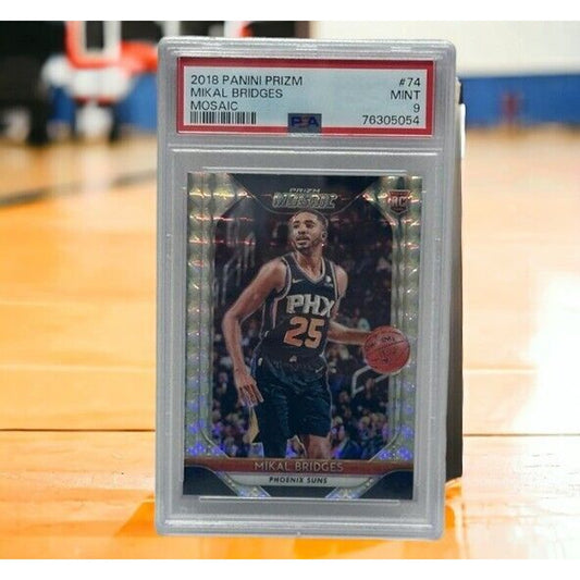 2018-19 Panini Prizm Mosaic #74 Mikal Bridges RC PSA 9 76305054