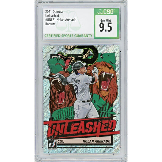 2021 Panini Donruss Unleashed Rapture Nolan Arenado #UNL21 CSG 9.5 Gem Mint