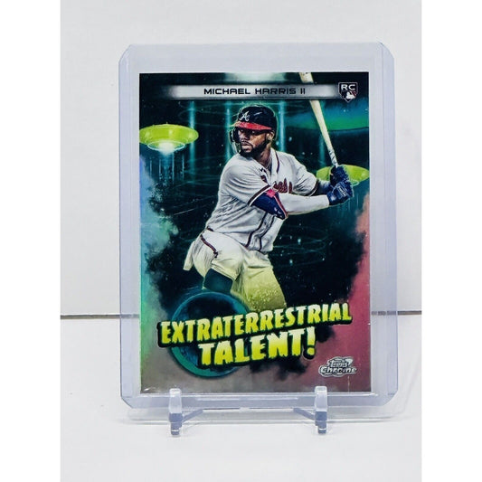 2023 Topps Cosmic Chrome ET-16 Michael Harris II RC Extraterrestrial Talent