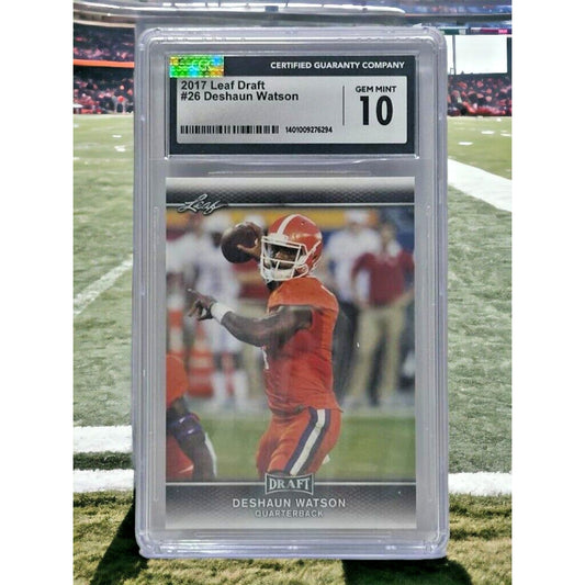 2017 Leaf Draft Deshaun Watson #26 CGC 10 Gem Mint Rookie RC