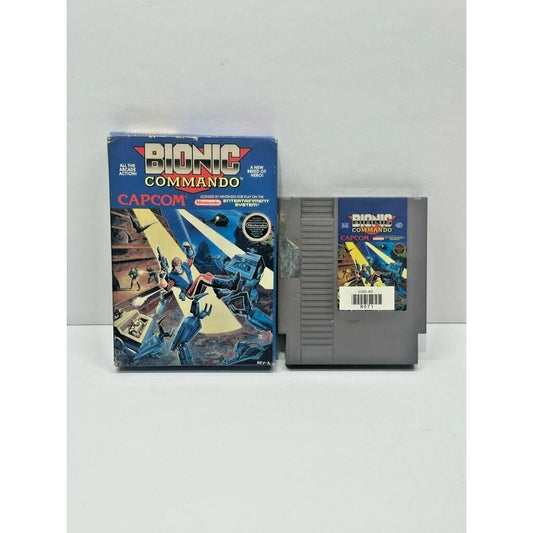 Bionic Commando (Nintendo, NES 1988) Tested Game & Box