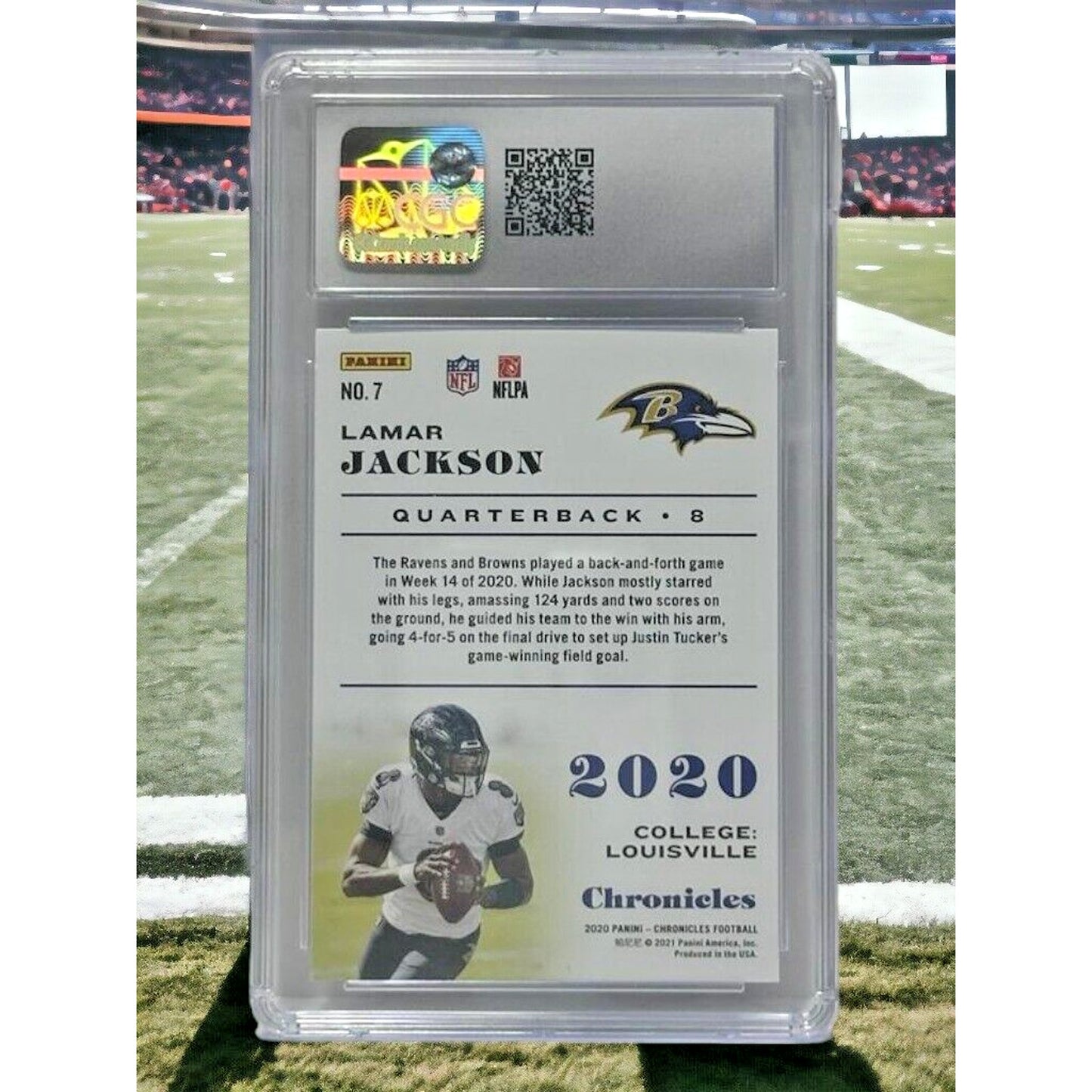 2020 Panini Chronicles Lamar Jackson #7 CGC 9.5 Mint+