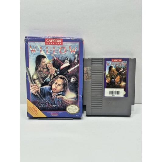 Willow (1989) Nintendo NES Capcom Authentic Game & Box TESTED