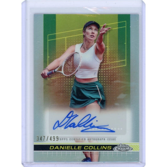 2024 TOPPS CHROME TENNIS DANIELLE COLLINS REFRACTOR AUTO /499