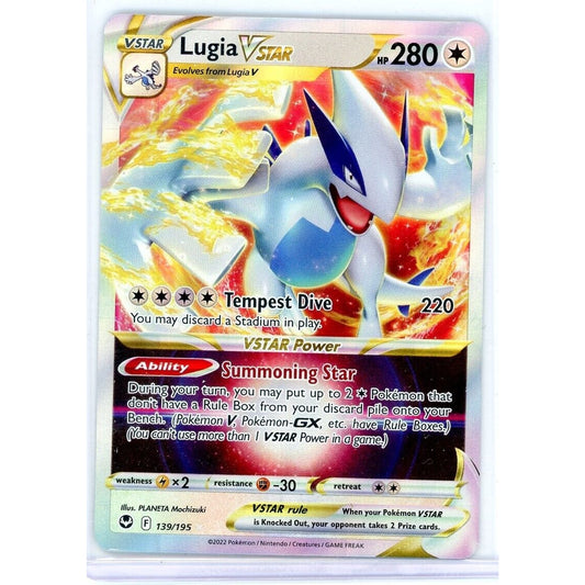 Pokemon Silver Tempest Lugia V VSTAR 139/195 Ultra Rare