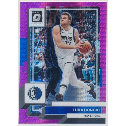 2022-23 Panini Donruss Optic Luka Doncic #160 Hyper Pink Prizm Mavericks