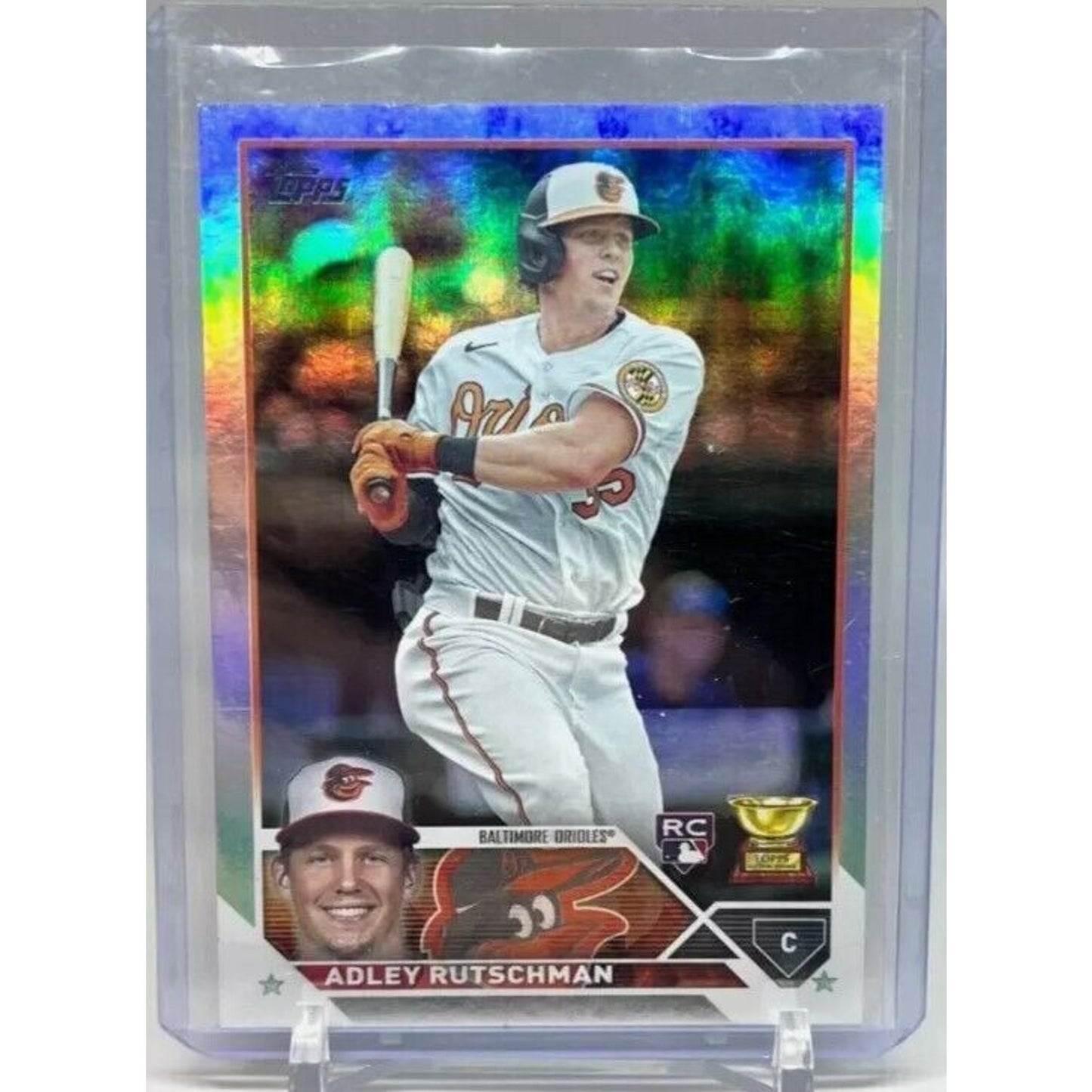 ADLEY RUTSCHMAN 2023 Topps Series 1 RC Refractor Rookie ORIOLES #250