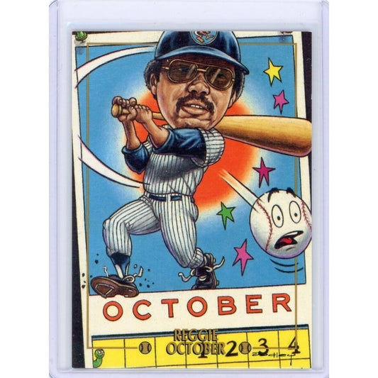 REGGIE JACKSON New York Yankees Baseball CARDTOONS 1993 MR. OCTOBER Card HOFer!