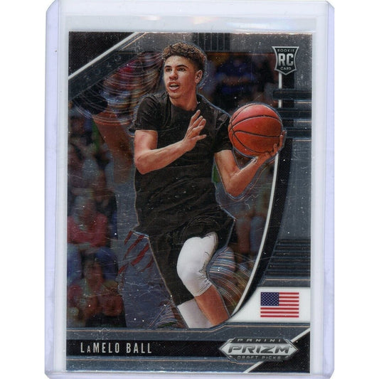 2020-21 Panini Prizm Draft Picks LaMelo Ball Base RC #3 Charlotte Hornets