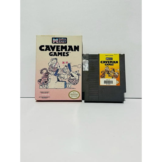 NES Caveman Games (Nintendo Entertainment System, 1990) TESTED