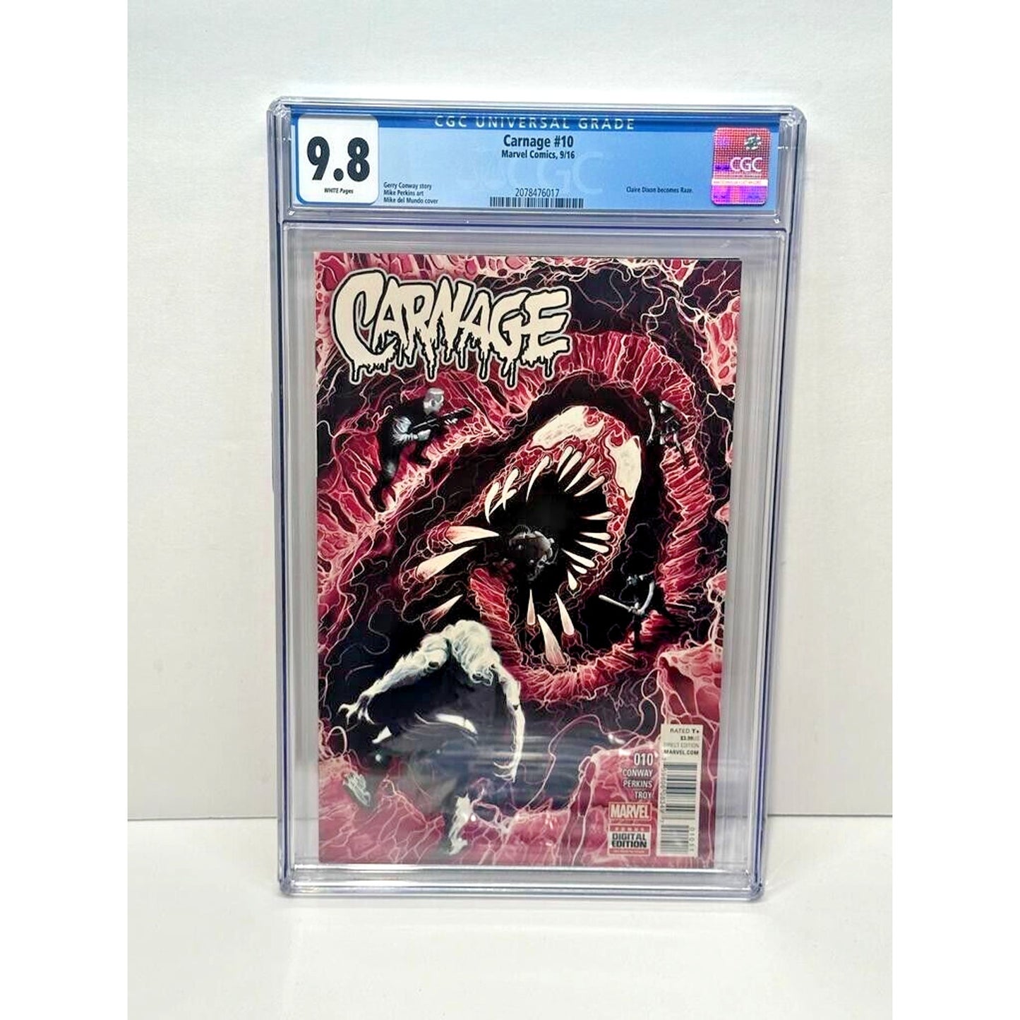 Carnage #10 1st Appearance of Claire Dixon (Raze) COMIC BOOK CGC 9.8