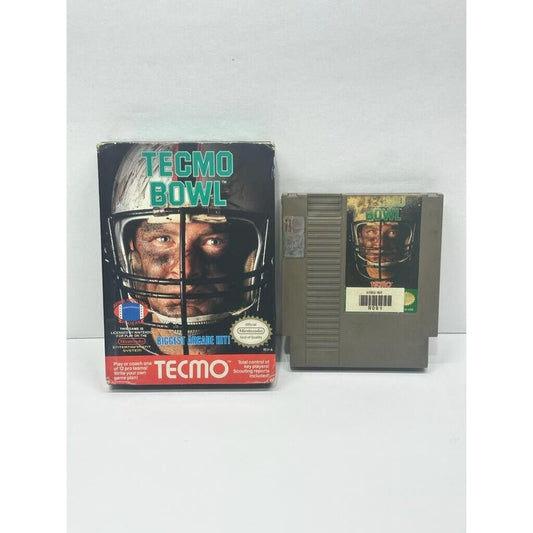 NES Nintendo Game TECMO BOWL (The Original!) Game & Box TESTED