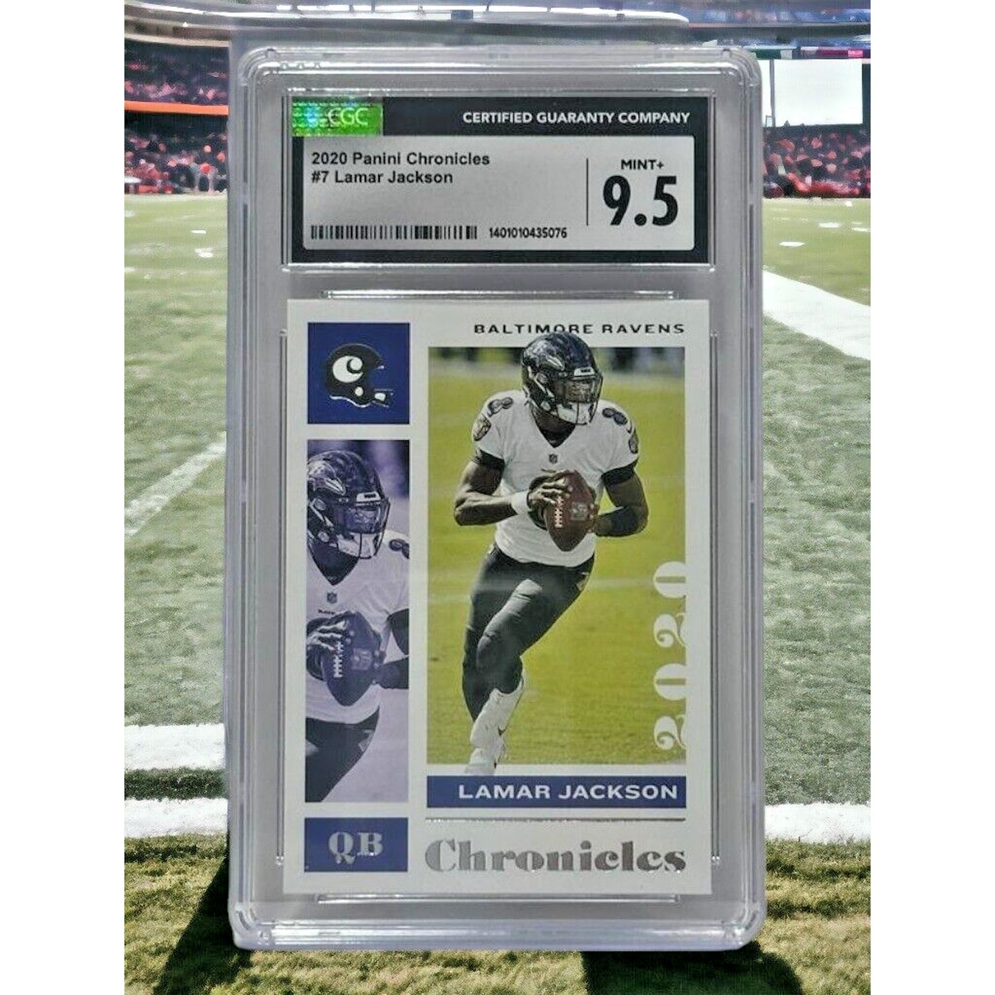 2020 Panini Chronicles Lamar Jackson #7 CGC 9.5 Mint+