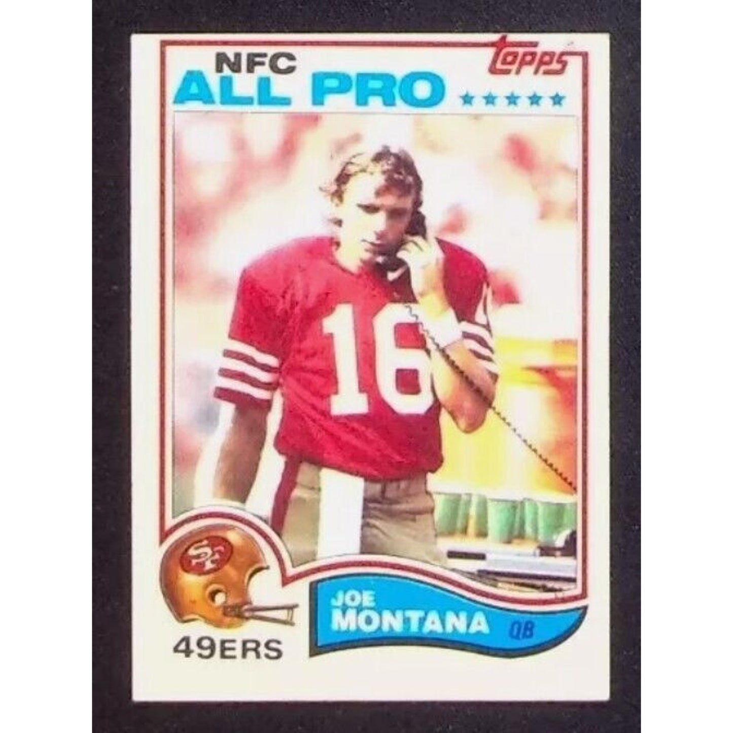 1982 Topps Football Joe Montana #488 EX All Pro 49ers Vintage HOF 2nd Year