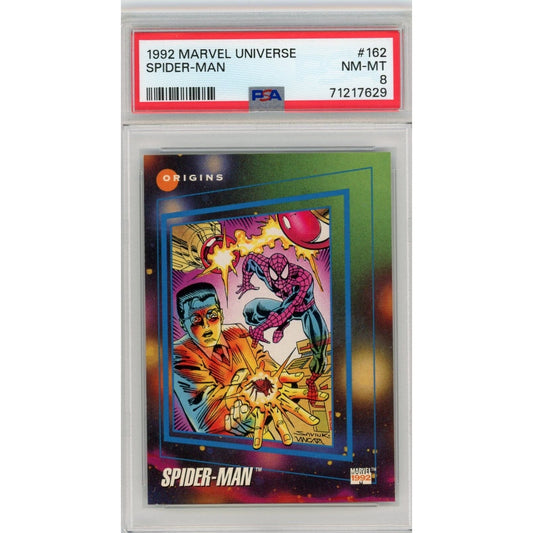 1992 Marvel Universe Origins Spider-Man #162 PSA 8