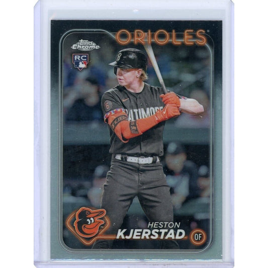 2024 Topps Chrome Heston Kjerstad #142 Rookie RC Refractor Baltimore Orioles