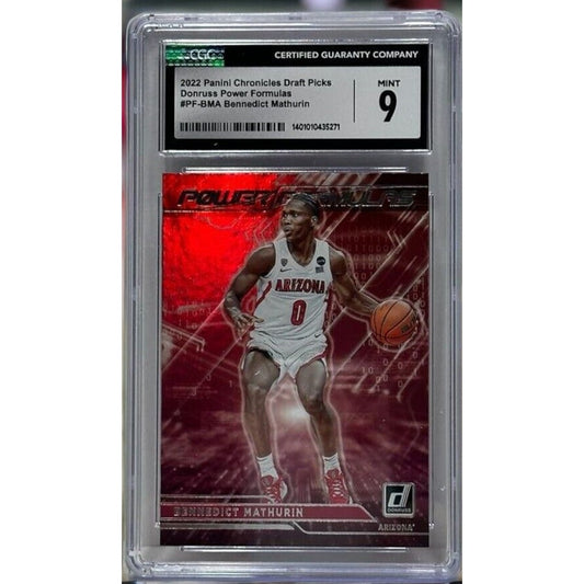 2022-23 Panini Chronicles Draft Picks Bennedict Mathurin CGC 9 Mint Rookie RC