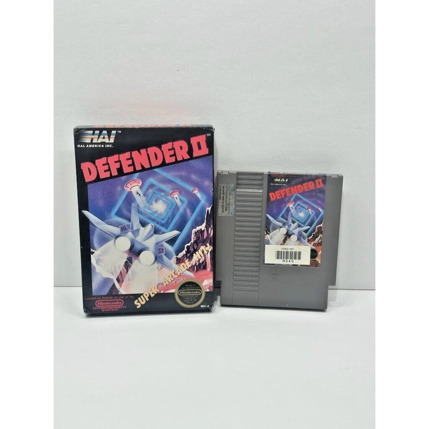 Defender II NES Nintendo Game & Box TESTED