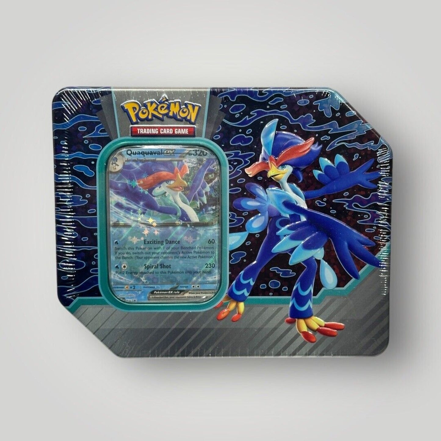 Pokémon TCG Paldea Partners Tin Quaquaval Ex 5 Booster Packs