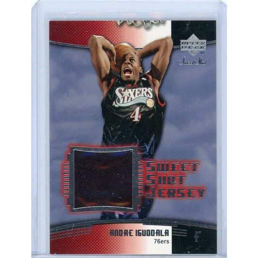 2004-05 UPPER DECK SWEET SHOT ANDRE IGUODALA GAME USED PATCH 76ERS