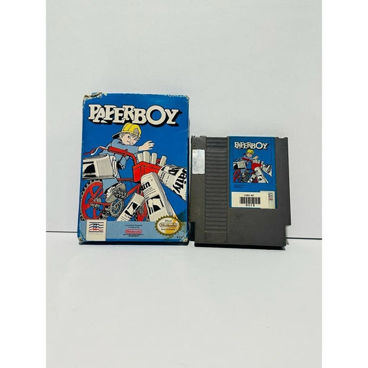 Paperboy (Nintendo Entertainment System, 1988) Game and Box TESTED