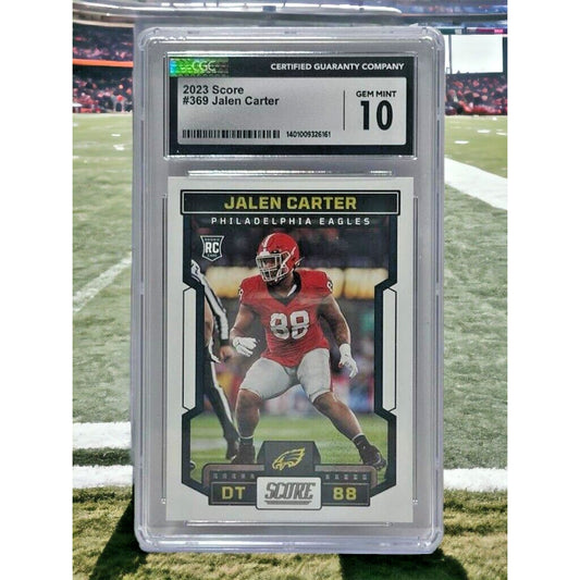 2023 Score Jalen Carter #369 CGC 10 Gem Mint Rookie RC