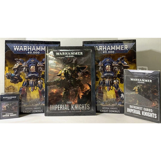 Warhammer 40k Imperial Knights Lot Knight Dominus Datacards Datasheet Codex