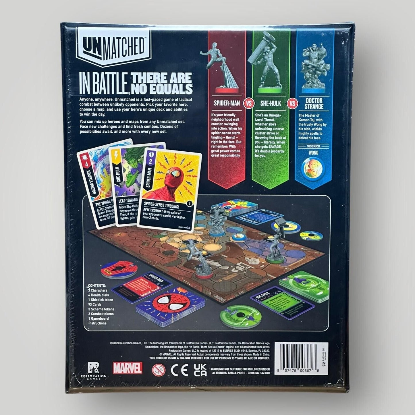 Unmatched Board Game - Marvel Brains and Brawn